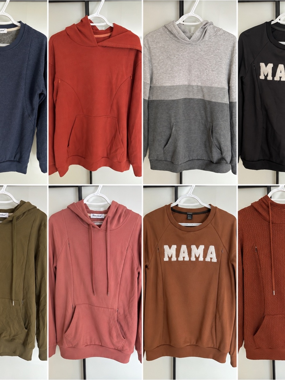 Nursing Sweater Hoodie Lot Sz S | Breastfeeding Maternity 8 Pieces